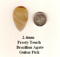 "Frosty Touch" Guitar Picks highly polished tip