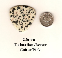 Dalmatian Jasper Bass Guitar Picks