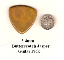 Butterscotch Jasper Bass Guitar Picks