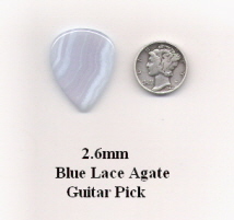 Blue Lace Agate Standard Guitar Picks