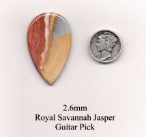 Royal Savannah Jasper Teardrop Guitar Picks